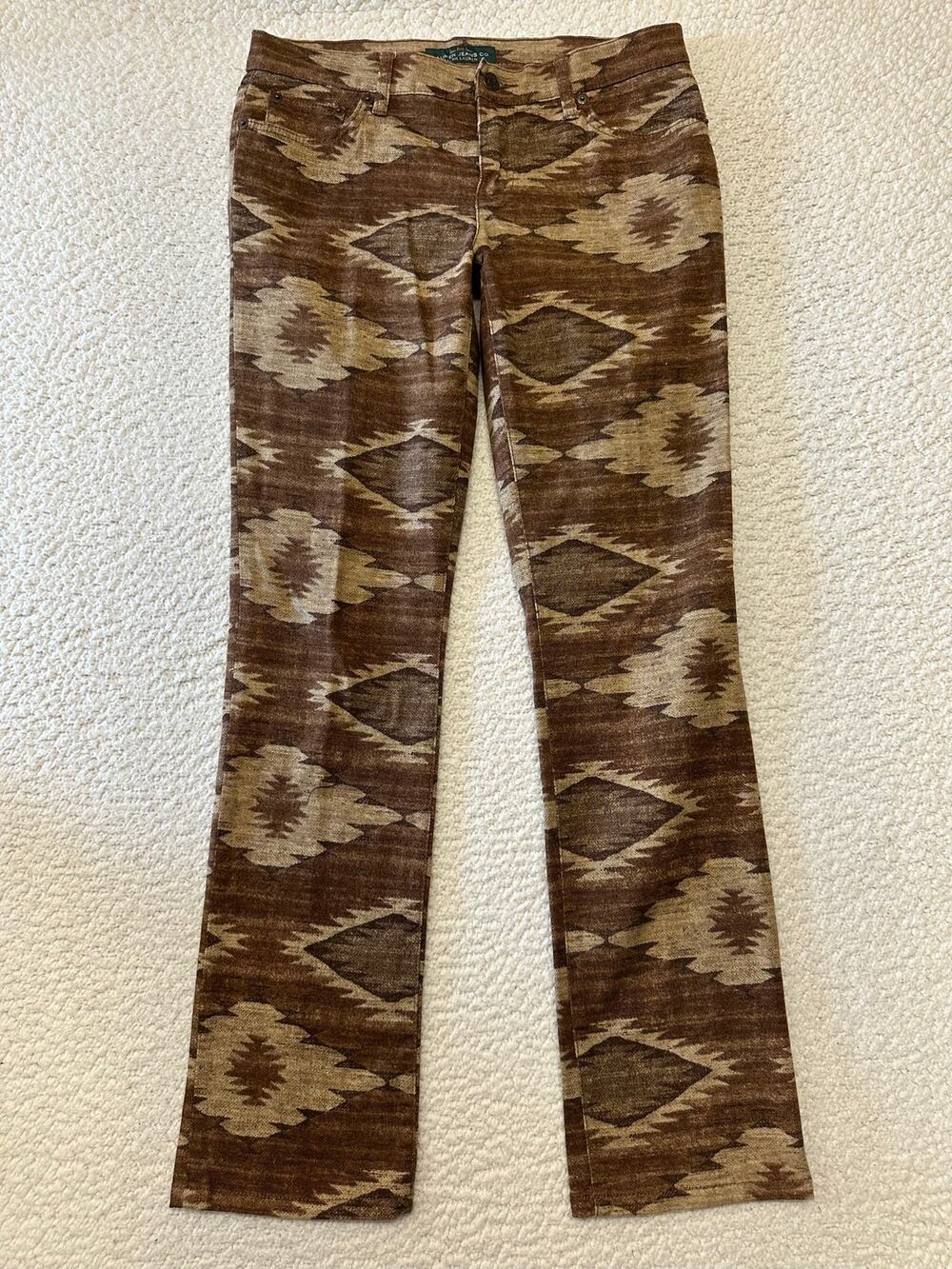 Ralph Lauren Womens Tribal Southwestern Aztec Jeans Size 6